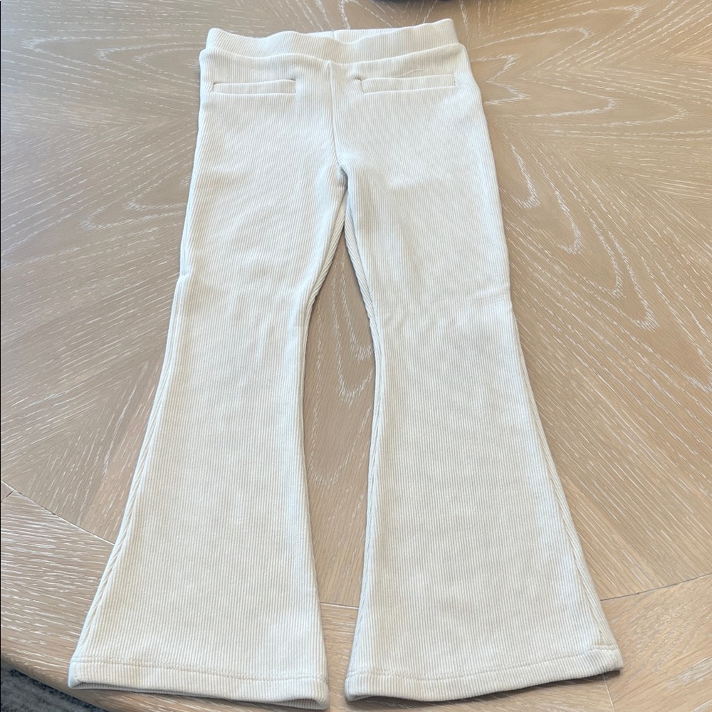 Zara Off-White Flared Trousers
